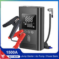 4 IN1 Car Jump Starter with Tire Inflator, 3000A Jump Starter Power Bank with 150PSI Air Pump Auto Air Compressor, LED Light