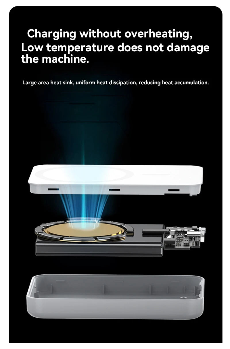 50000mAh Magnetic Power Bank Wireless PD 20W Fast Charger For Magsafe Portable Auxiliary Battery For iPhone 17 Xiaomi Huawei