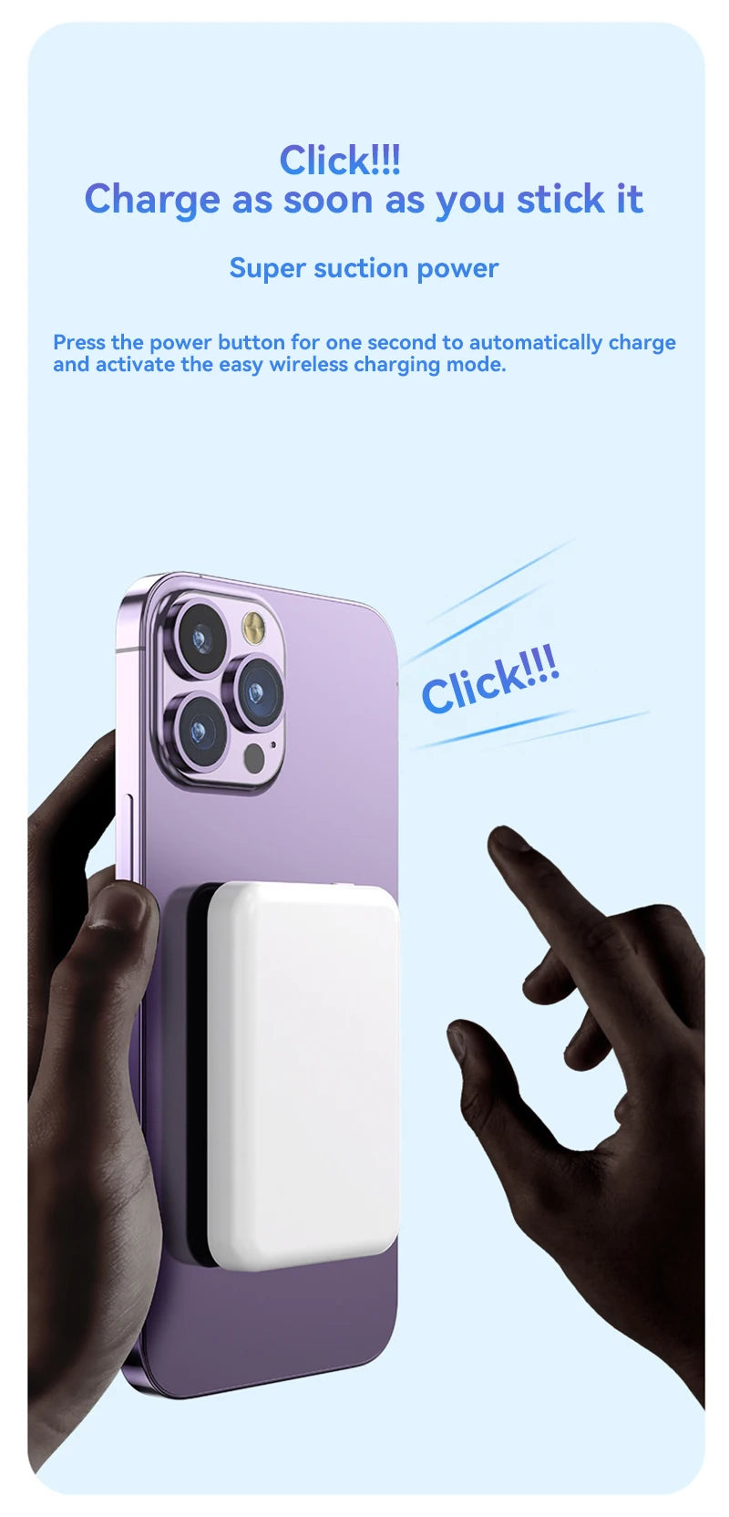 50000mAh Magnetic Power Bank Wireless PD 20W Fast Charger For Magsafe Portable Auxiliary Battery For iPhone 17 Xiaomi Huawei