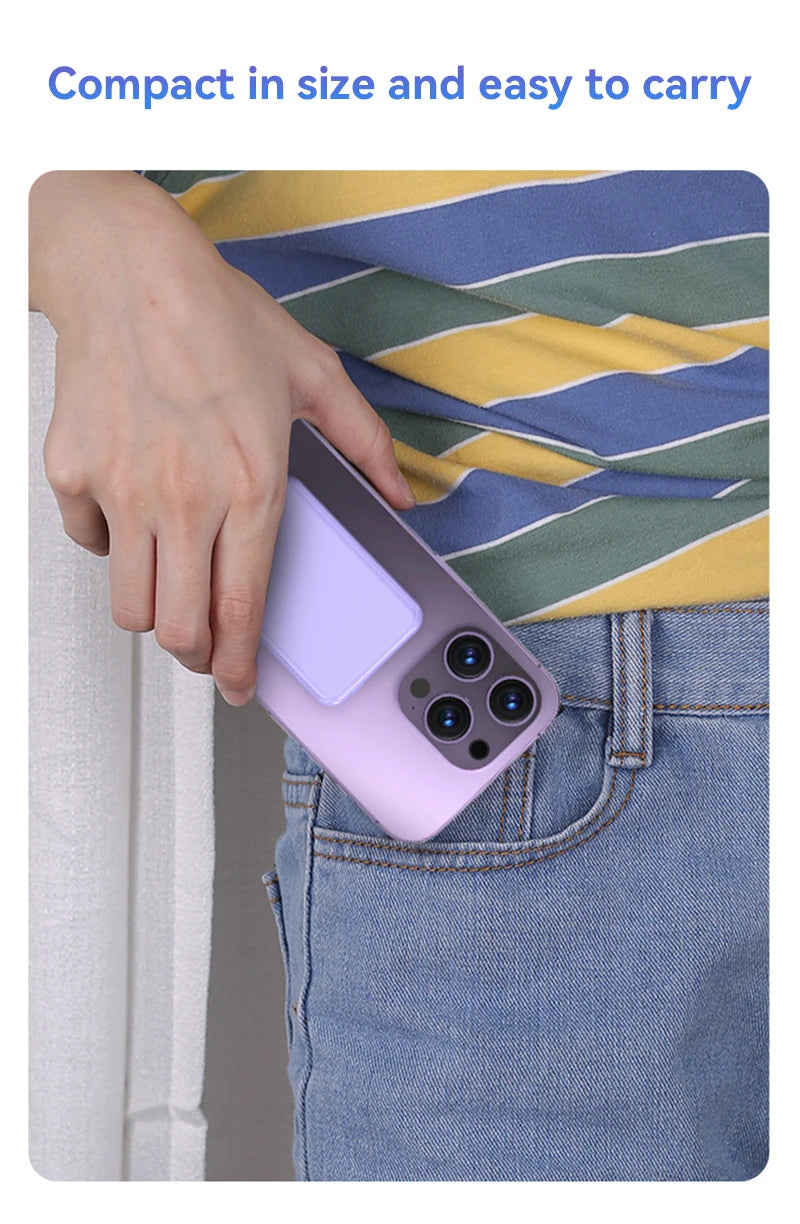 50000mAh Magnetic Power Bank Wireless PD 20W Fast Charger For Magsafe Portable Auxiliary Battery For iPhone 17 Xiaomi Huawei